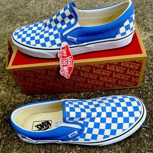 Blue Checker Vans